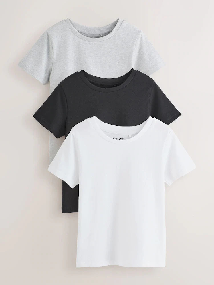 Schwarz/Weiß - T-Shirts (3–16 Jahre)
