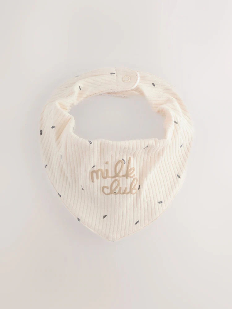 Neutral/Milk Club - Baby Hat & Bib Set