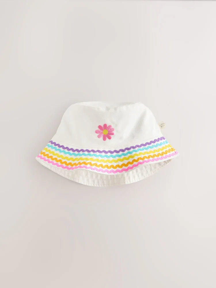 Little Bird by Jools Oliver Pastel Rainbow Rik-Rak Fishing Hat
